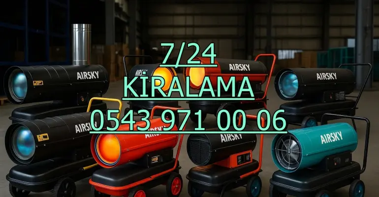 Diesel German Mazotlu Dizel Isıtıcı Elektrikli Mazotlu Isımak Isıtıcı Kiralama