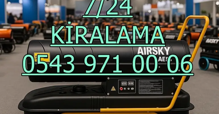 İnşaat Nem Kurutma Ekipmanları Elektrikli Mazotlu Isımak Isıtıcı Kiralama